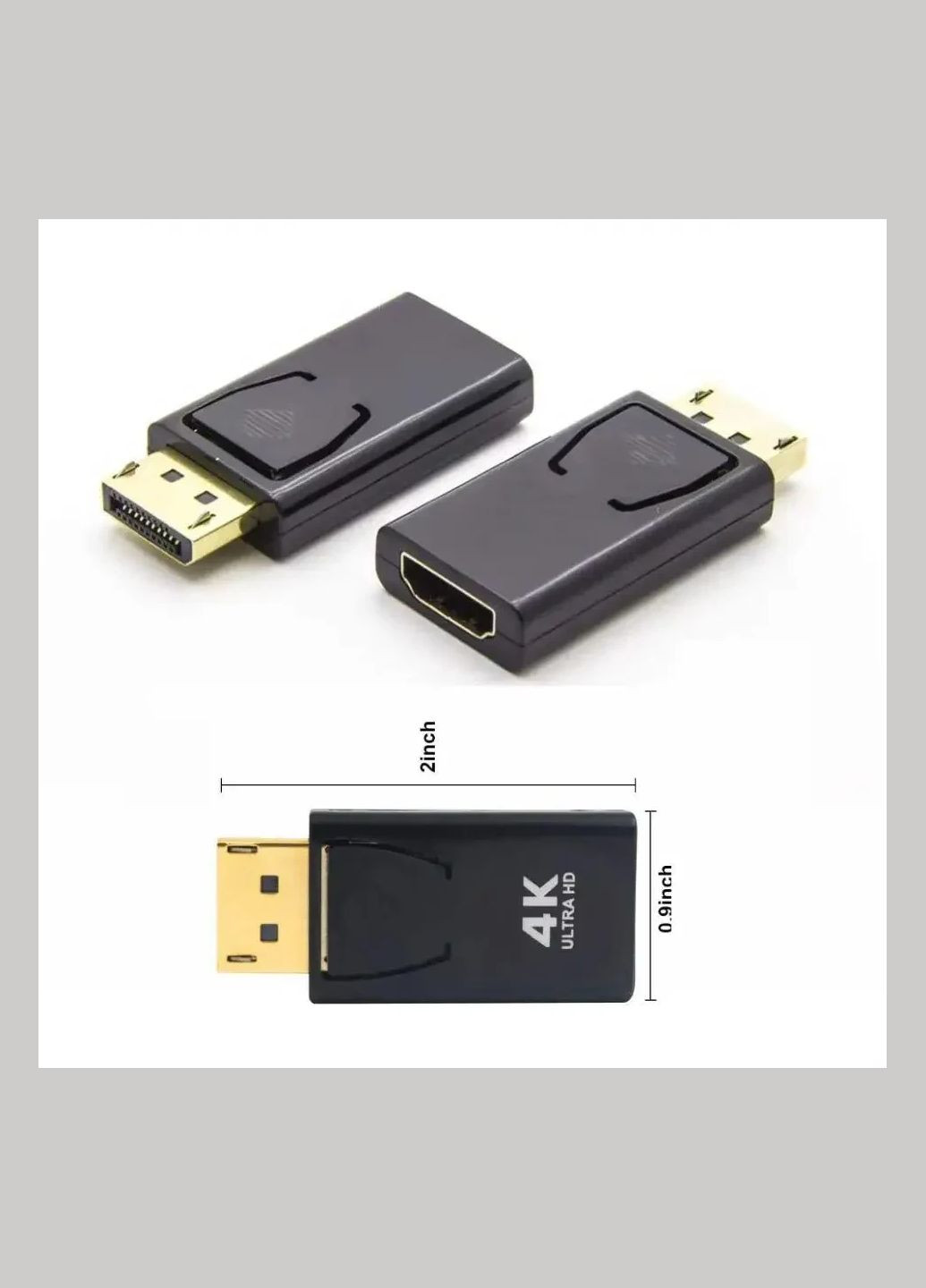Перехідник DisplayPort DP на HDMI 4K міні No Brand (282703969)