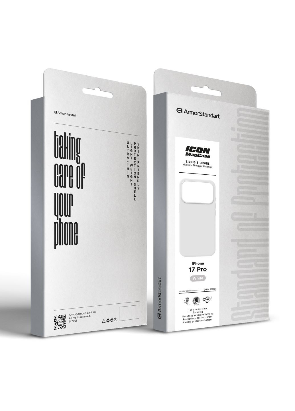 Чехол ICON2 MagCase для Apple iPhone 17 Pro White (ARM86678) ArmorStandart (364122534)