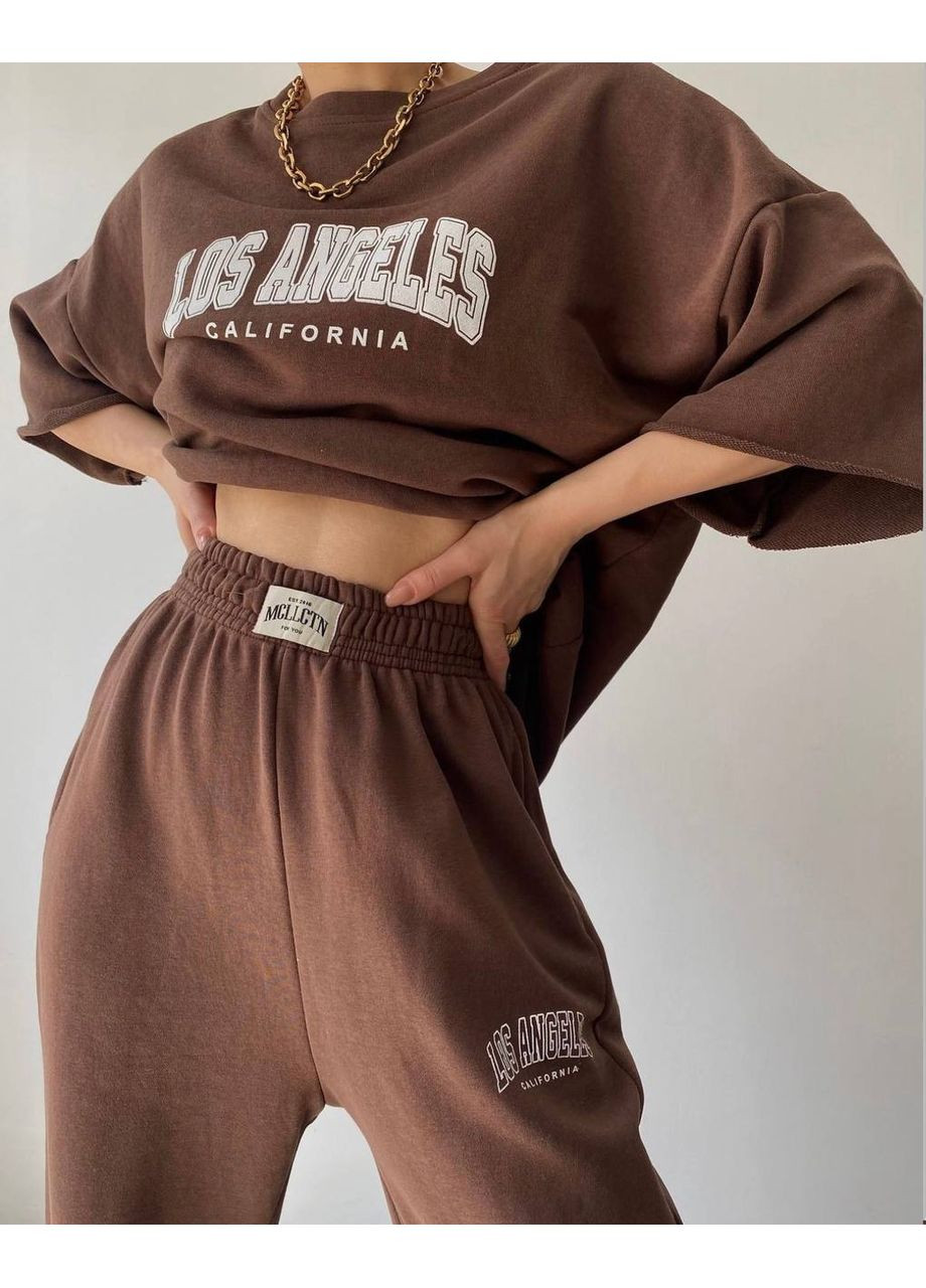 Стильный оверсайз костюм "Los Angeles" No Brand С824/825-1415/1 (351856658)