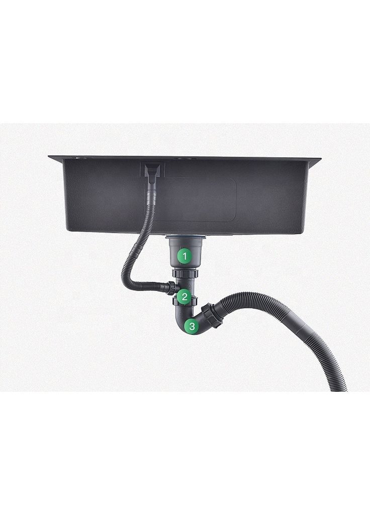 Чорна мийка врізна з PVD покриттям багатофункціональна Nett NB-7042 (352729994)