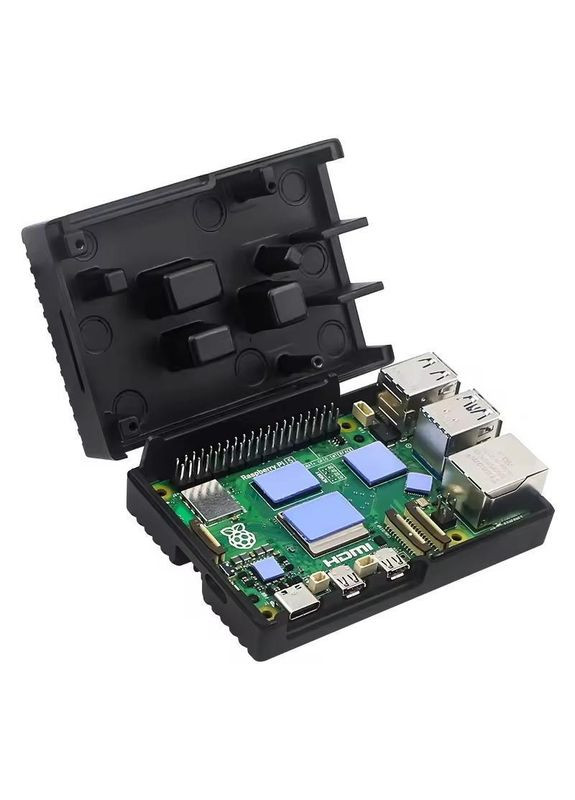 Корпус для 5 алюмінєвий з пасивним охолодження (чорний) Raspberry Pi (362450829)