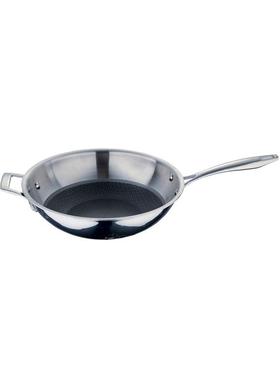 Сковорода Вок MasterPro Hi-tech 3 28 см Stainless Steel (BGMP-1634) Bergner (353835056)