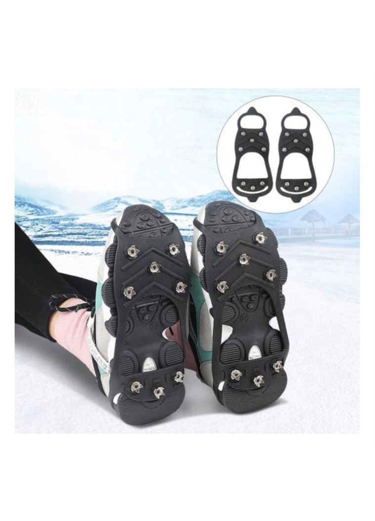 Льодоступи 8 шипів розмір 35-45 см чорні No Brand (361448042)