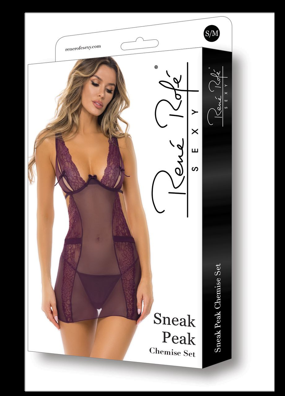 SNEAK CHEMISE SET PURPLE, S/M Peak (303880339)