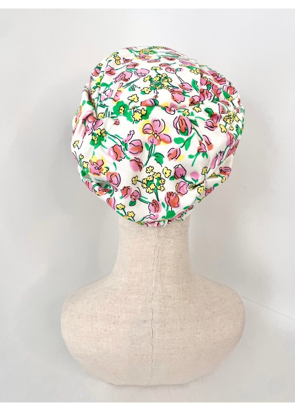 Тюрбан молочний з квітковим принтом BANDANA QUEEN (366239293)