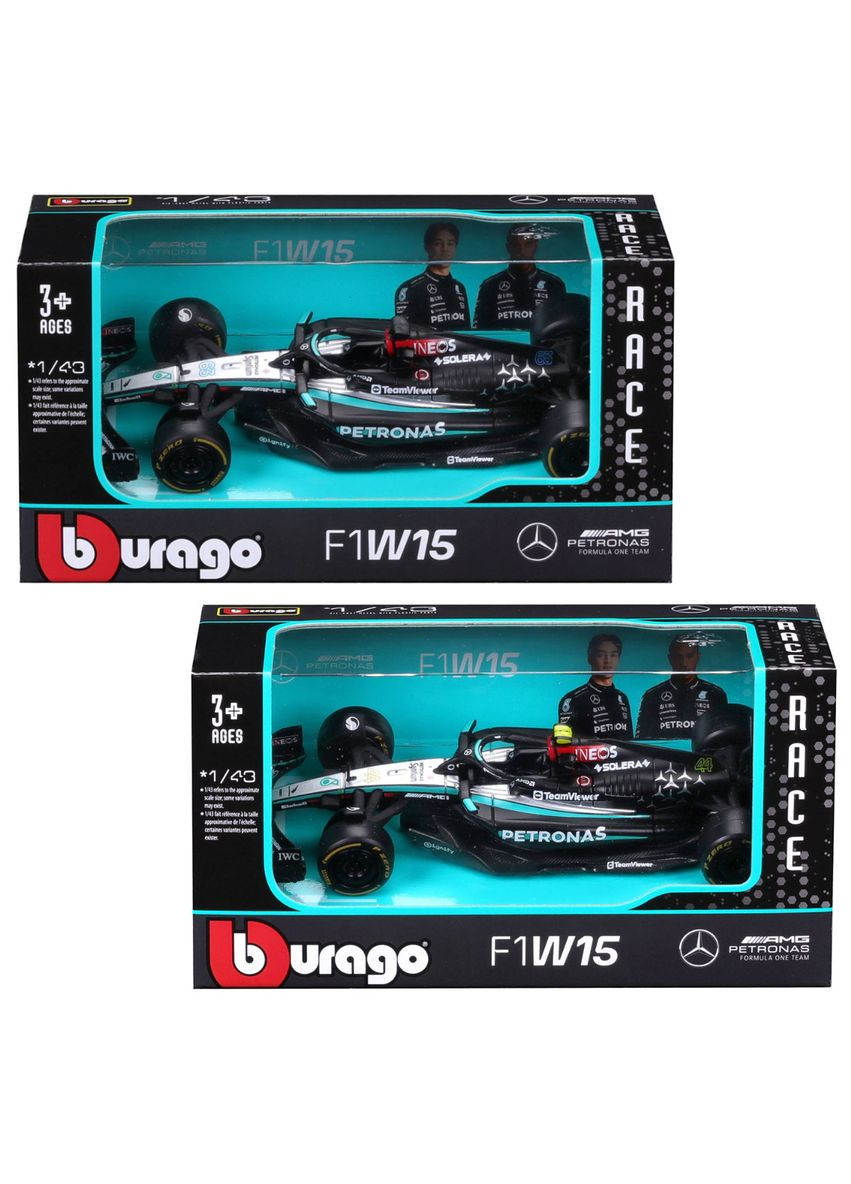 Колекційна модель Mercedes-AMG F1 W15 Performance 2024 1:43 Bburago (398202162)