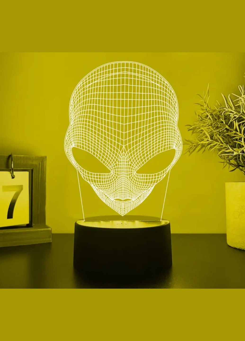 3D ночник «Инопланетянин» с меняющейся подсветкой No Brand (348322542)