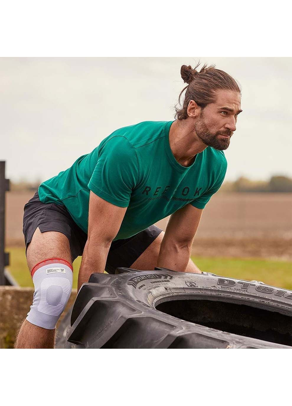 Фіксатор коліна peedwick Knee upport білий, червоний Уні Reebok (302209988)