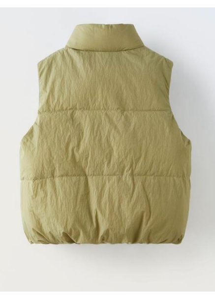 Серая демисезонная жилетка двухсторонняя Zara