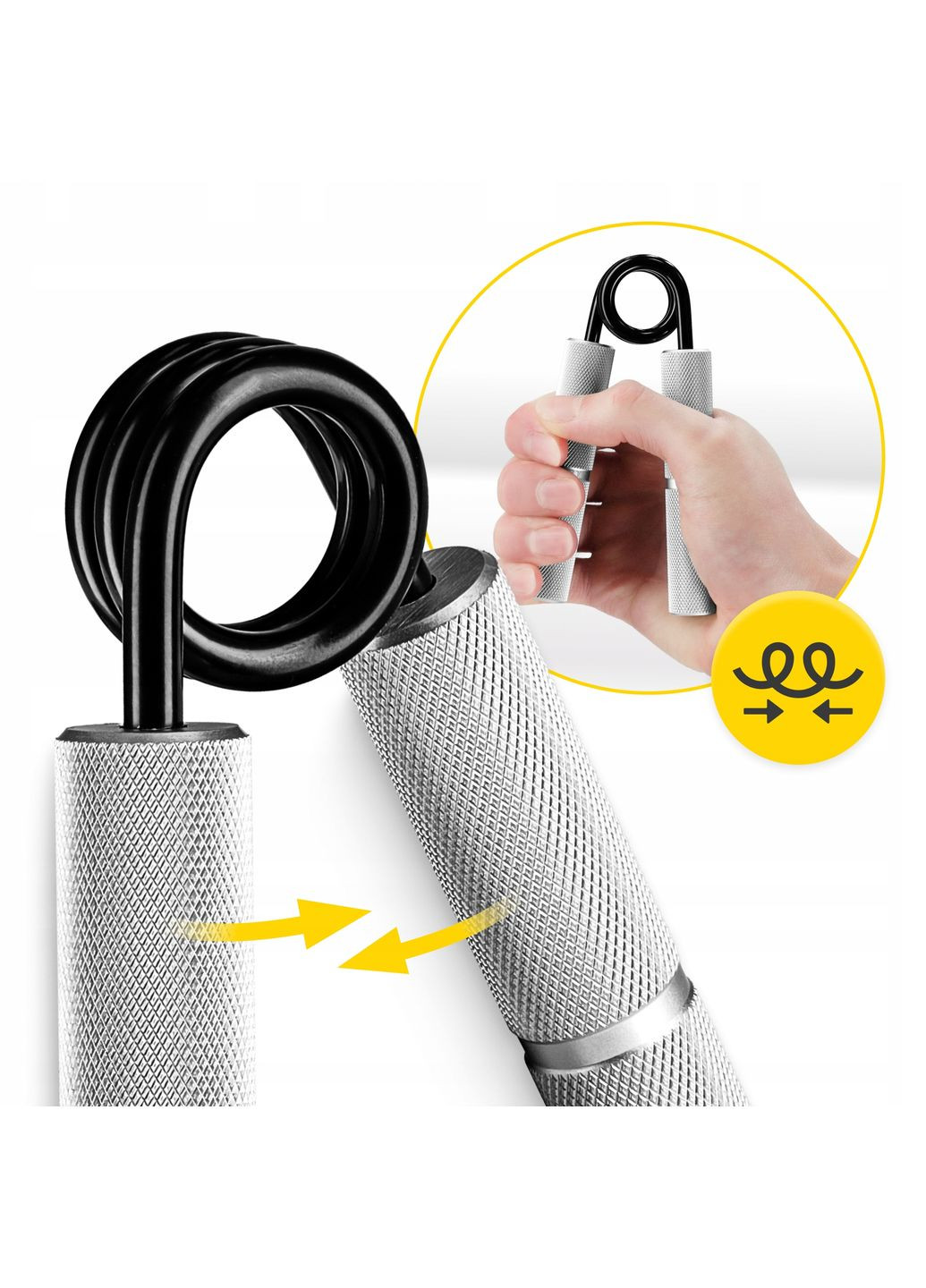 Эспандер кистевой 45 кг металлический Silver () 4FIZJO P-5907739313386 (360544225)