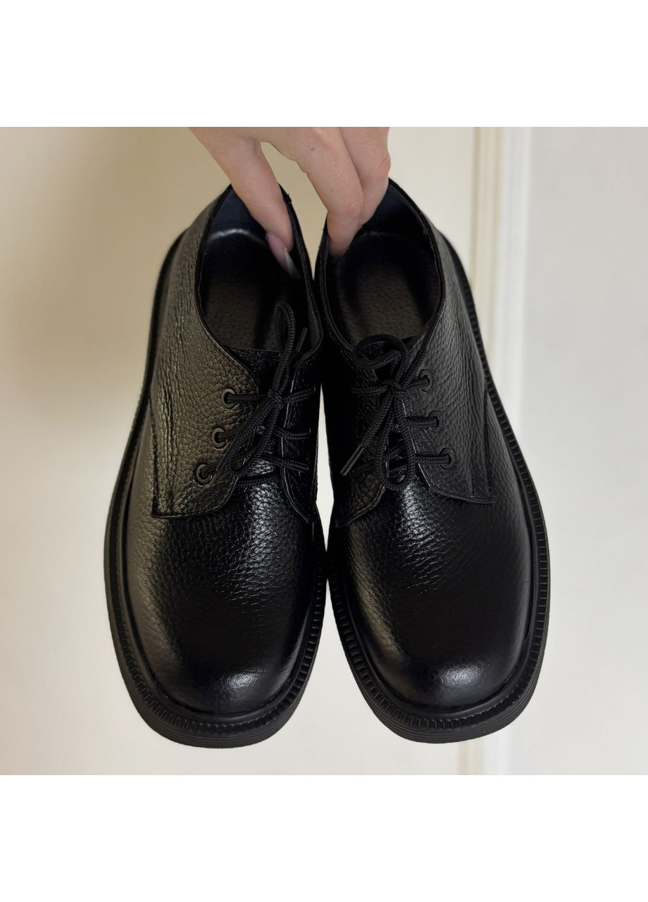 Vasha para Туфлі жіночі шкіряні, на шнурівці. Колір чорний. 37 розмір чорний з, україна — демісезон (367583203)