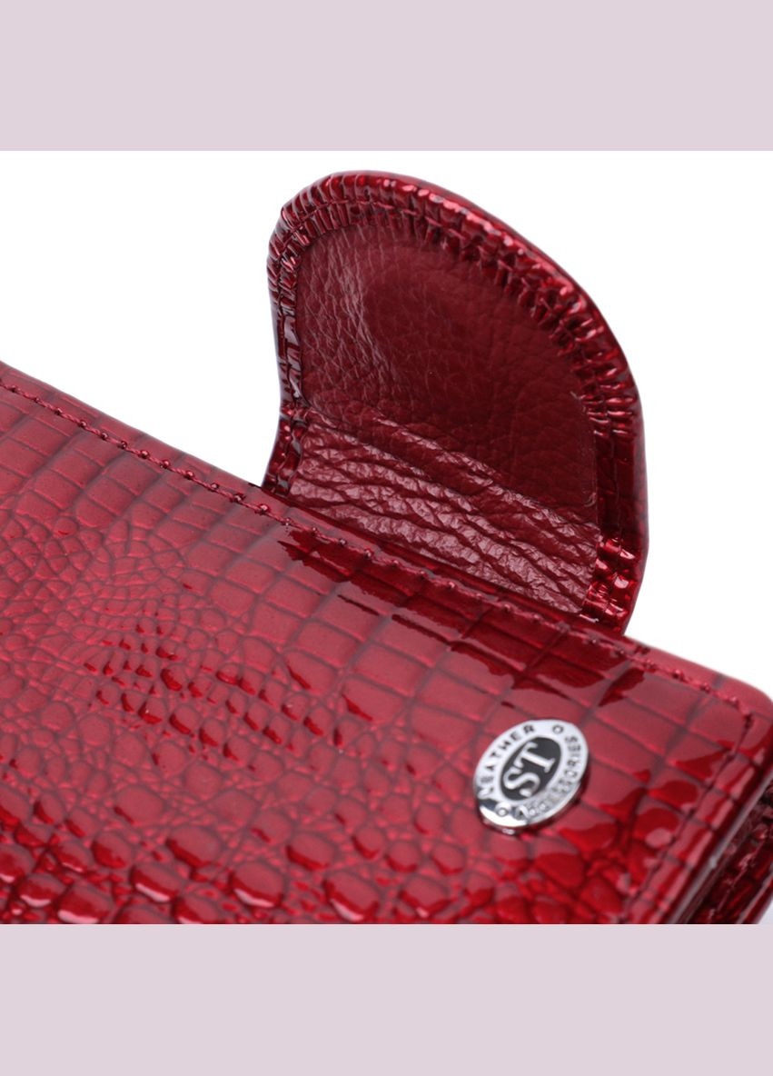 Женский кошелек из натуральной кожи с монетницей 22685 Красный st leather (306881514)