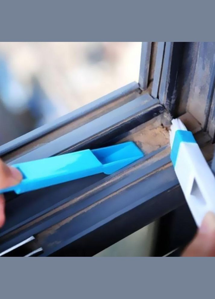 Універсальна щіточка для чищення пазів вікон, клавіатури та важкодоступних місць синя (NR0089_2) NN (317285931)