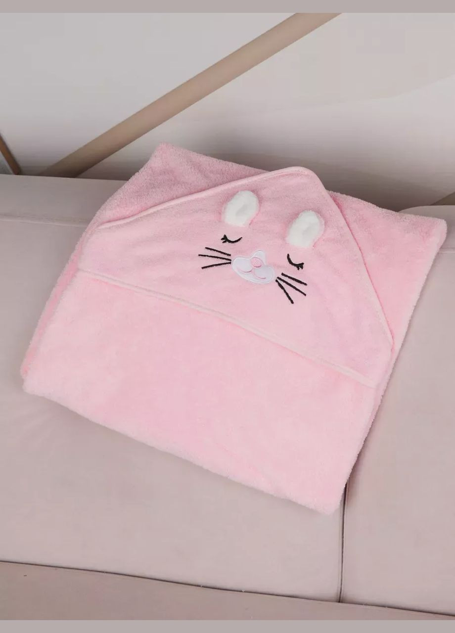 Мягкое детское полотенце 80х80 Розовый (П4К-kutochok25-004) No Brand розовый