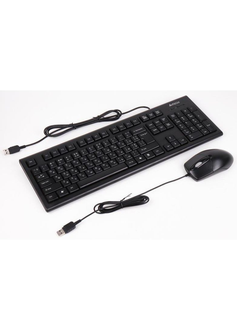 Комплект (клавиатура, мышь) KR-8372 Black A4Tech (370615318)