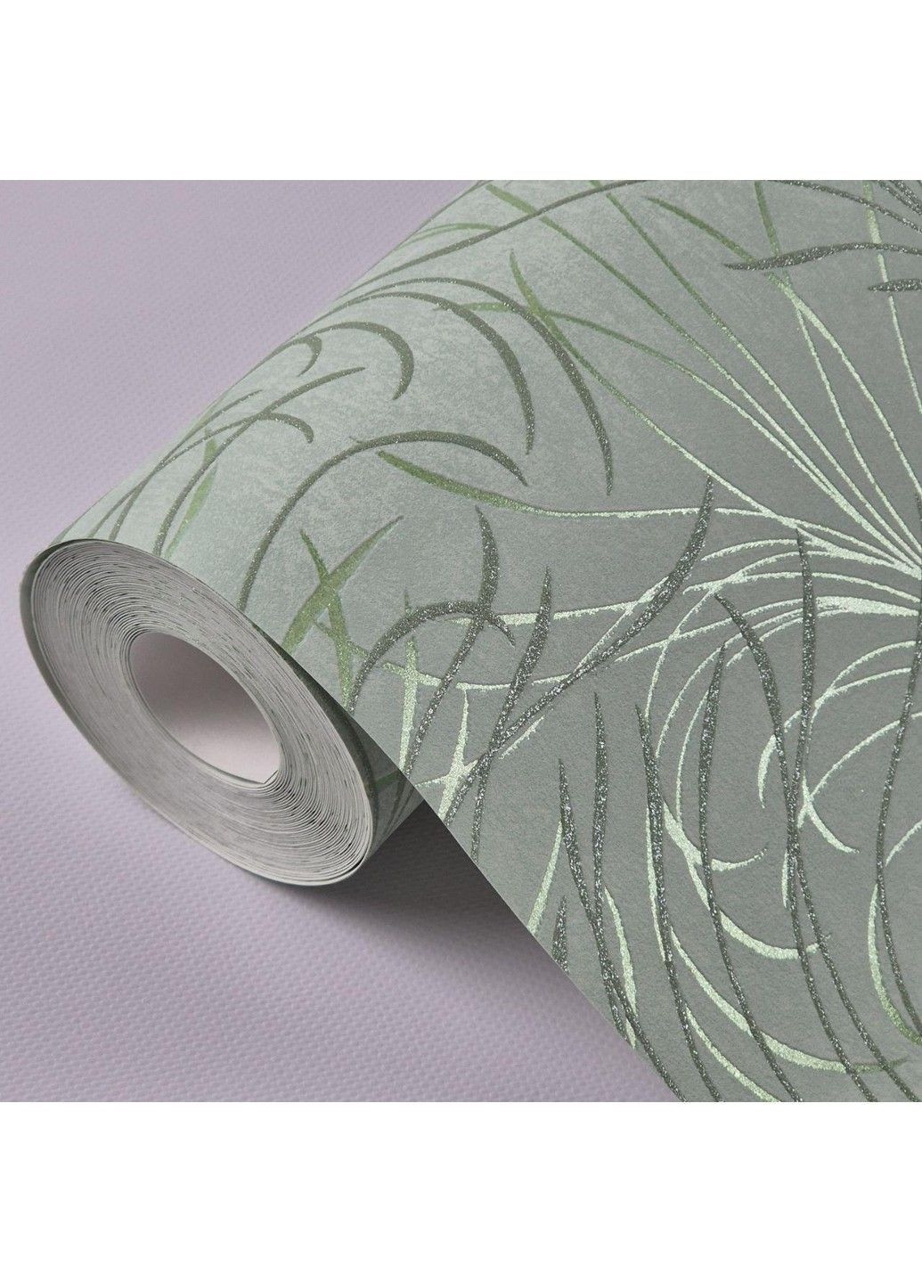 Шпалери вінілові 0.53 × 10.05 м 94210, салатові з малюнком для спальні, кухні, дитячої MARBURG (368895633)