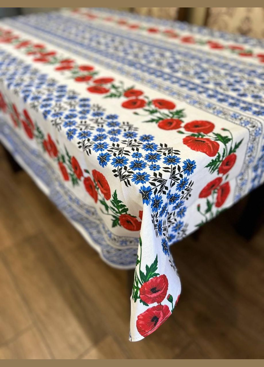 Скатерть с украинским орнаментом гипоаллергенная 150х110 см (П4КЕ05017-5) No Brand (306634022)