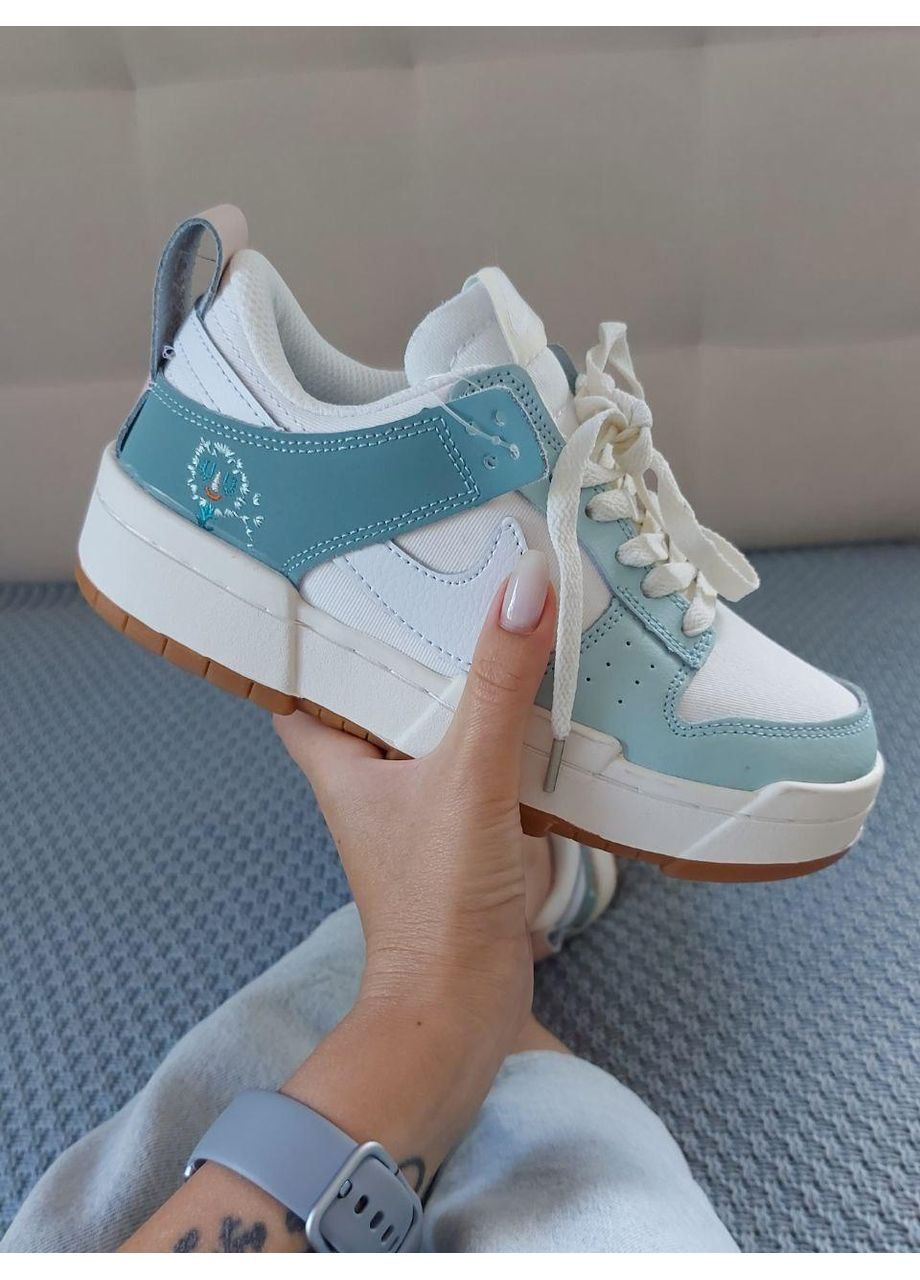 Білі Осінні кросівки чоловічі nike dunk low disrupt mint найк сб данк No Brand
