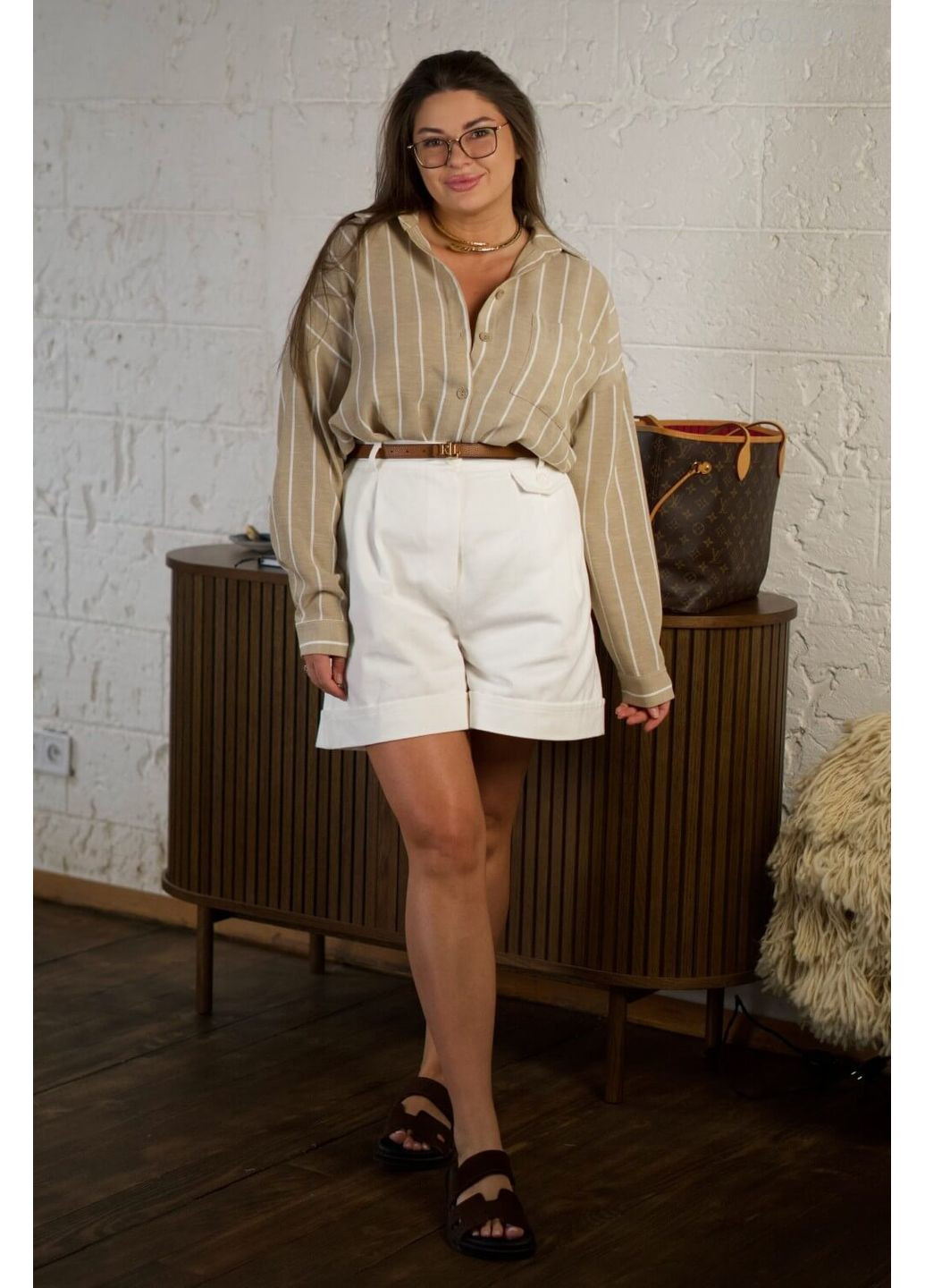 Женские шорты Мод: №8 (белый) 0603251 Peony (352261049)