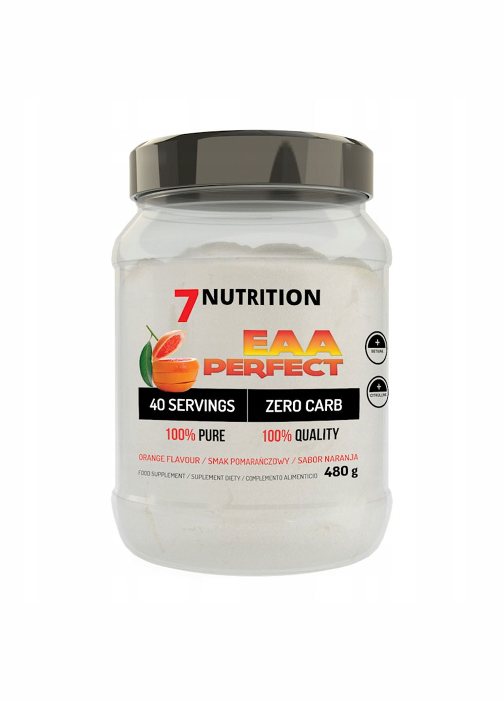 Амінокислотний комплекс EAA Perfect 480 g (Orange) 7 Nutrition (285712280)