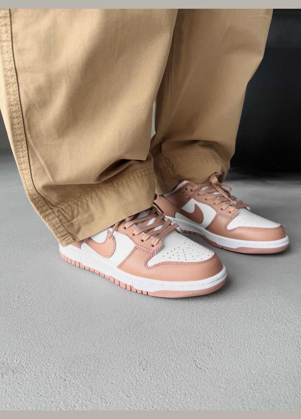 Кросівки жіночі Nike SB Dunk Low Brown White | Найк СБ Данк коричневі No Brand коричневі демісезони (340055410)