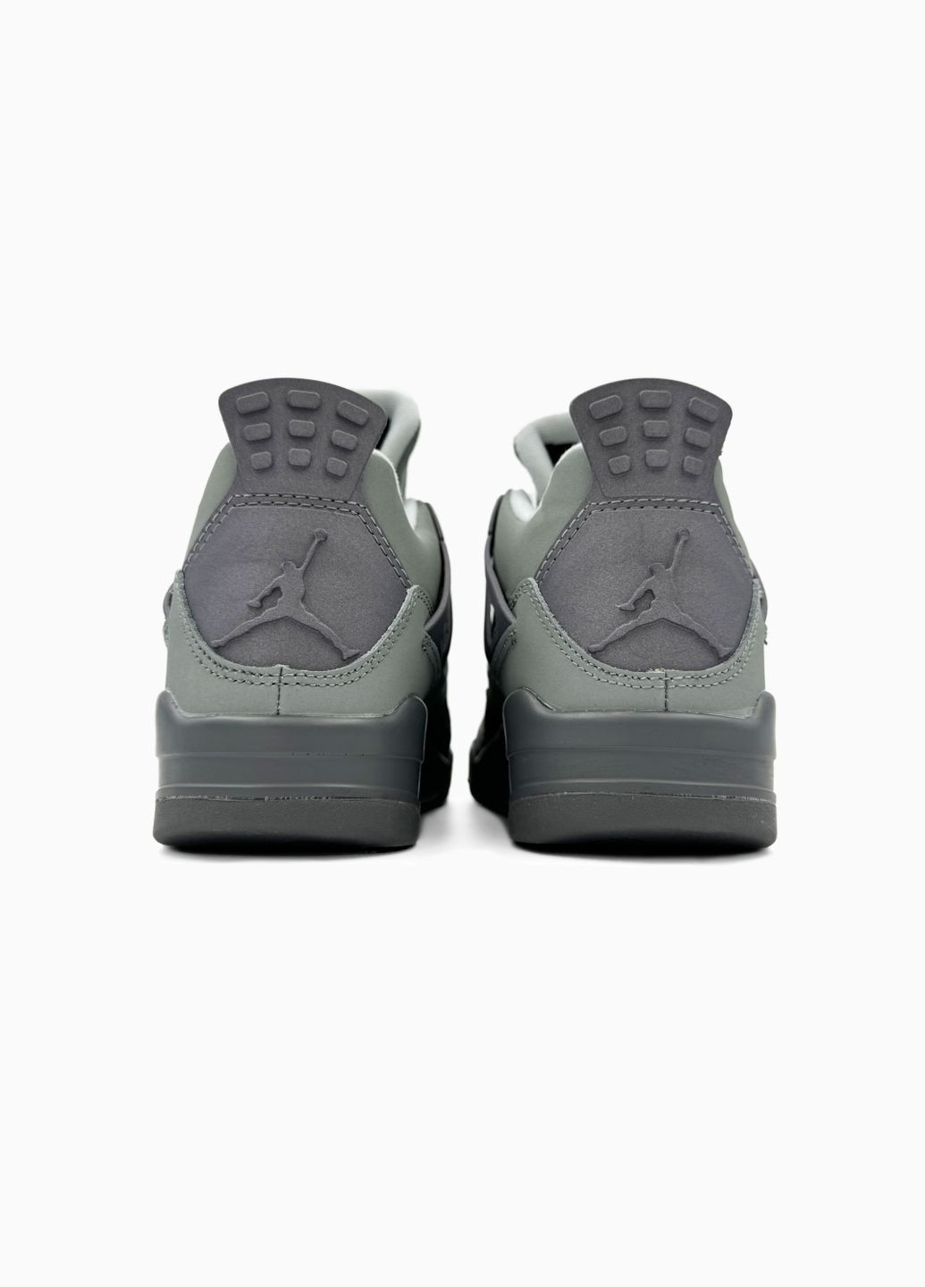 Серые демисезонные кроссовки мужские и женские nike air jordan 4 retro grey | найк аир джордан 4 серые No Brand