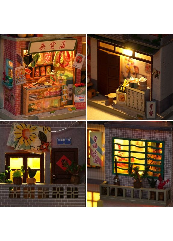 Бук Нук Старинный переулок Book Nook Time Old Alley книжный уголок DIY TC-26 + купол No Brand (362452751)