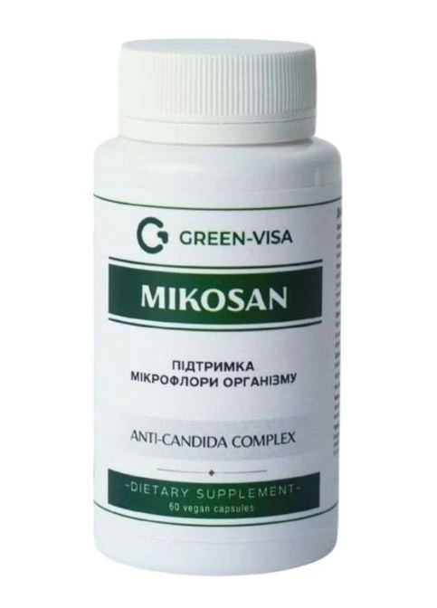 Green Visa Mikosan 60 Veg Caps Грін-віза (394171832)