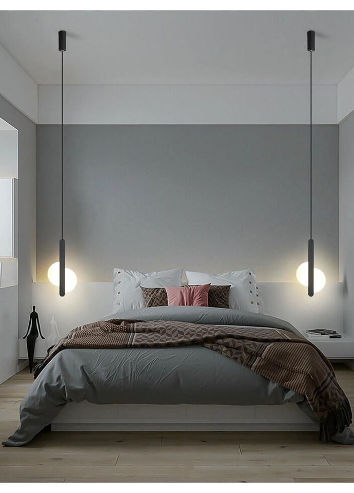 Люстра светодиодная подвесная LED светильник для квартиры на потолок лэд 26500 Черный 65-180х6х20 см. Sunnysky (335975332)