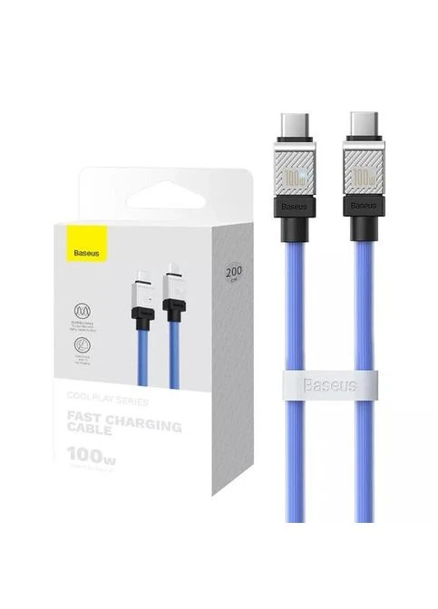 Кабель CoolPlay Series USBC — USB-C 100 W 2 метра голубой CAKW000303 Baseus (305741328)