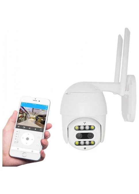 Беспроводная WiFi камера видеонаблюдения уличная поворотная PTZ WiFi Outdoor Camera CF26 HD1080P 2MP 4мм+12мм Grant (390453293)