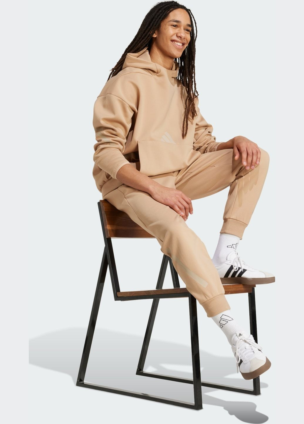 Коричневые спортивные демисезонные брюки adidas