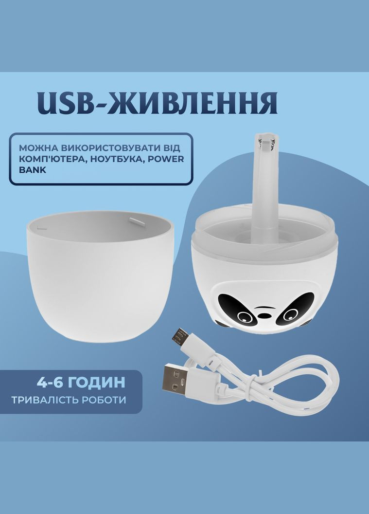 Зволожувач повітря A10 3-in-1 220ml Панда рожевий Happy Life (318315872)