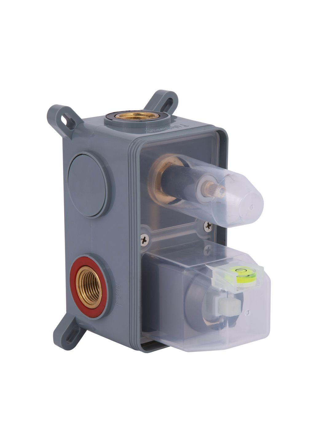 Душевая система для душа Gemini скрытого монтажа на два потребителя QTGEM113GMB45698 Gunmetal Black PVD Qtap (332055101)