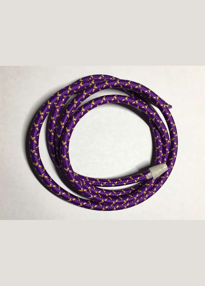 AMP кабель текстильный зигзаг 2x0.75 purple+yellow Levistella (282843745)