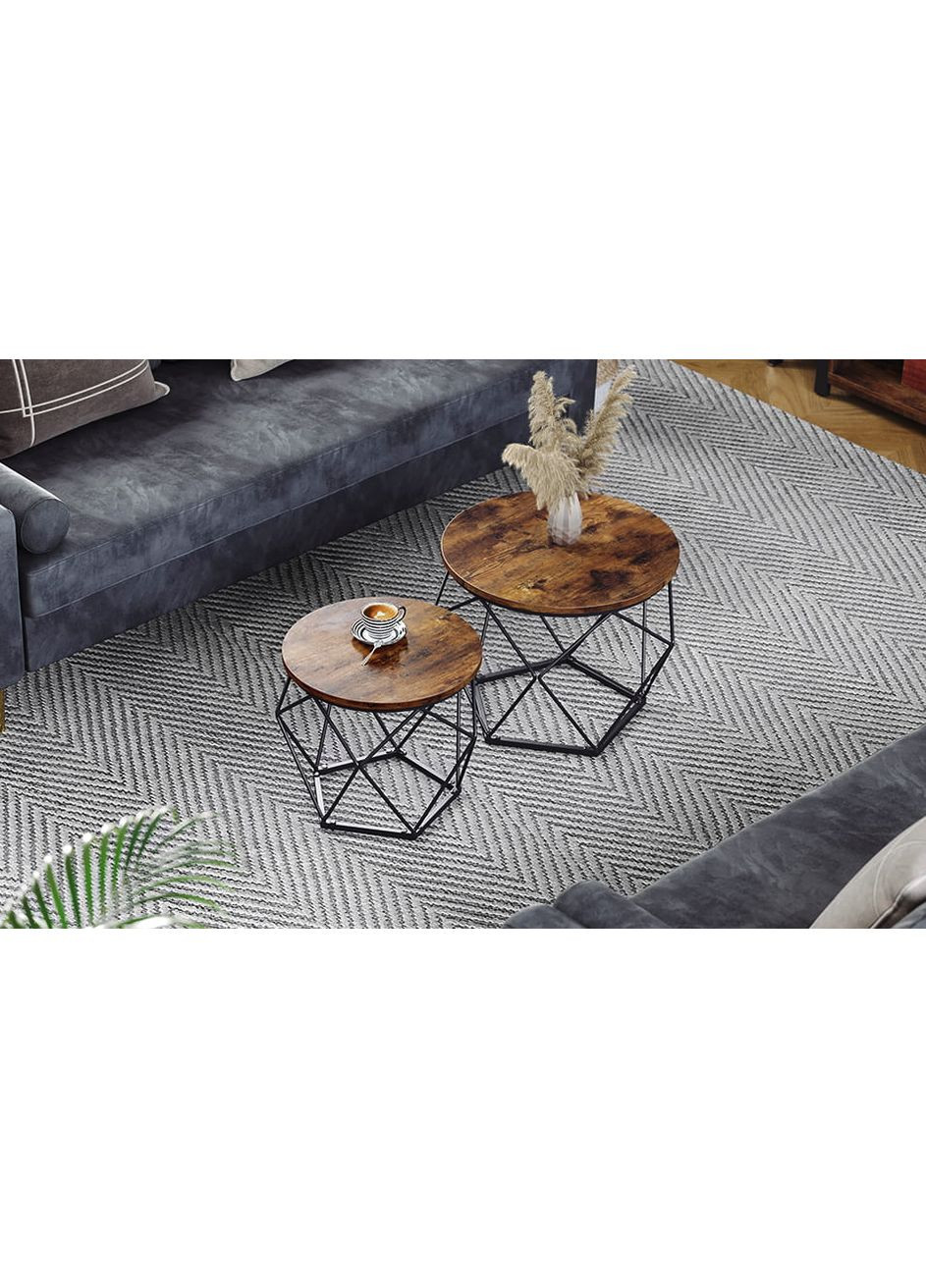 Комплект журнальных столиков Watson 2 шт в стиле Loft Leobert (361952313)