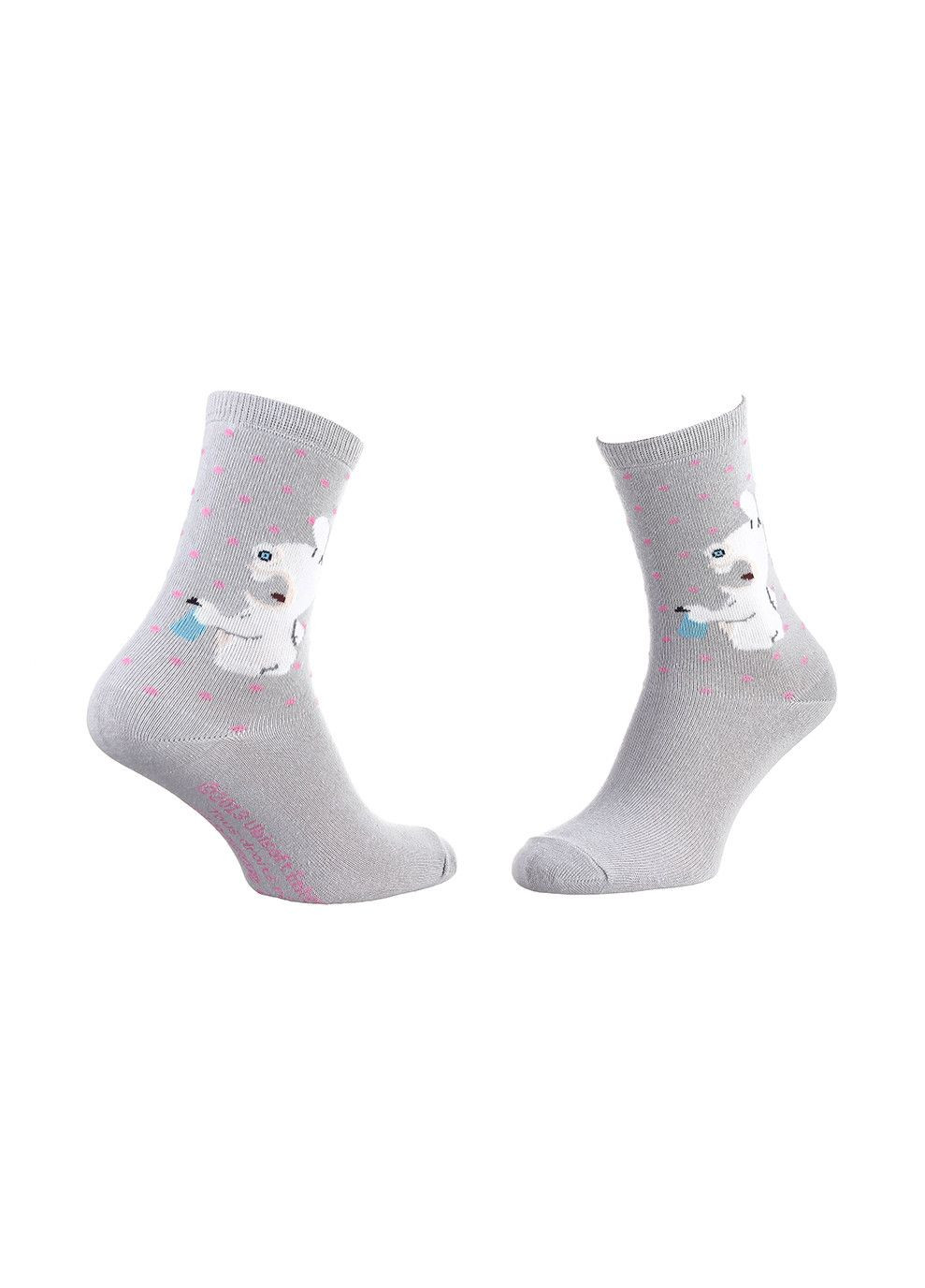 Сірі шкарпетки cretin rabbits back rabbit 1-pack gray Rabbids Invasion однотонні (333956181)