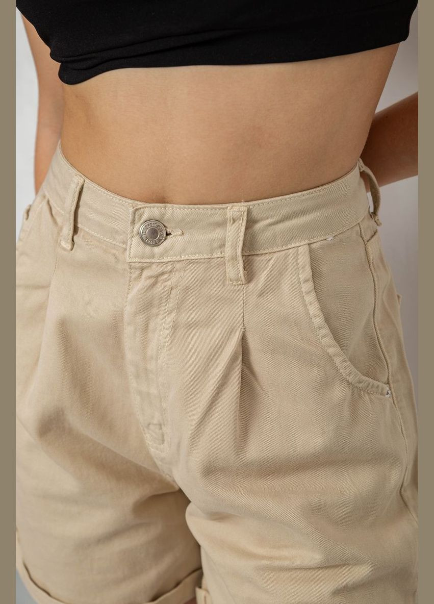 Шорти жіночі джинсові, колір бежевий, Ager (339865739)