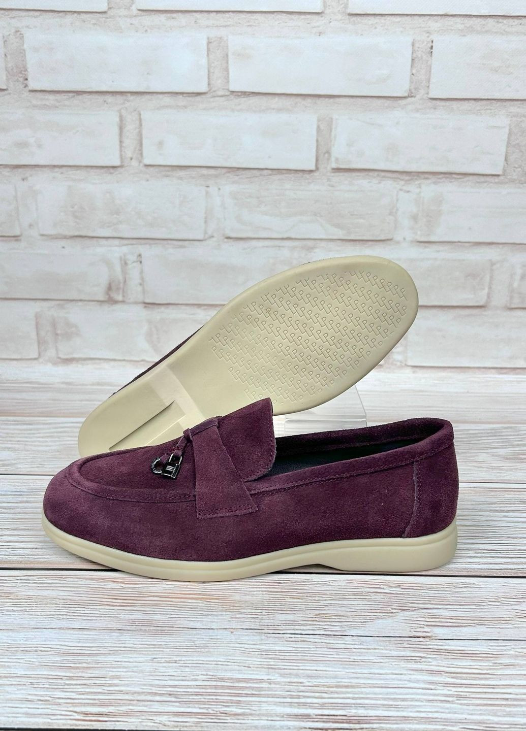 Hengji Жіночі лофери із замші повсякденні лофери бордовий з натуральна замша, китай — демісезон (349446504)