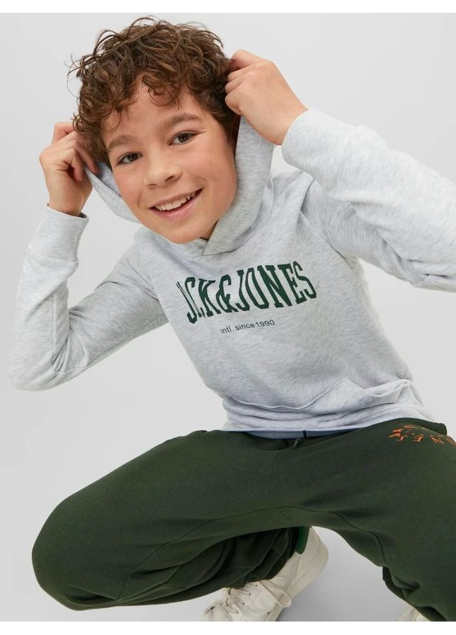 JACK&JONES толстовка для хлопчика сіра на флісі,152см(12р) Jack & Jones (361080870)