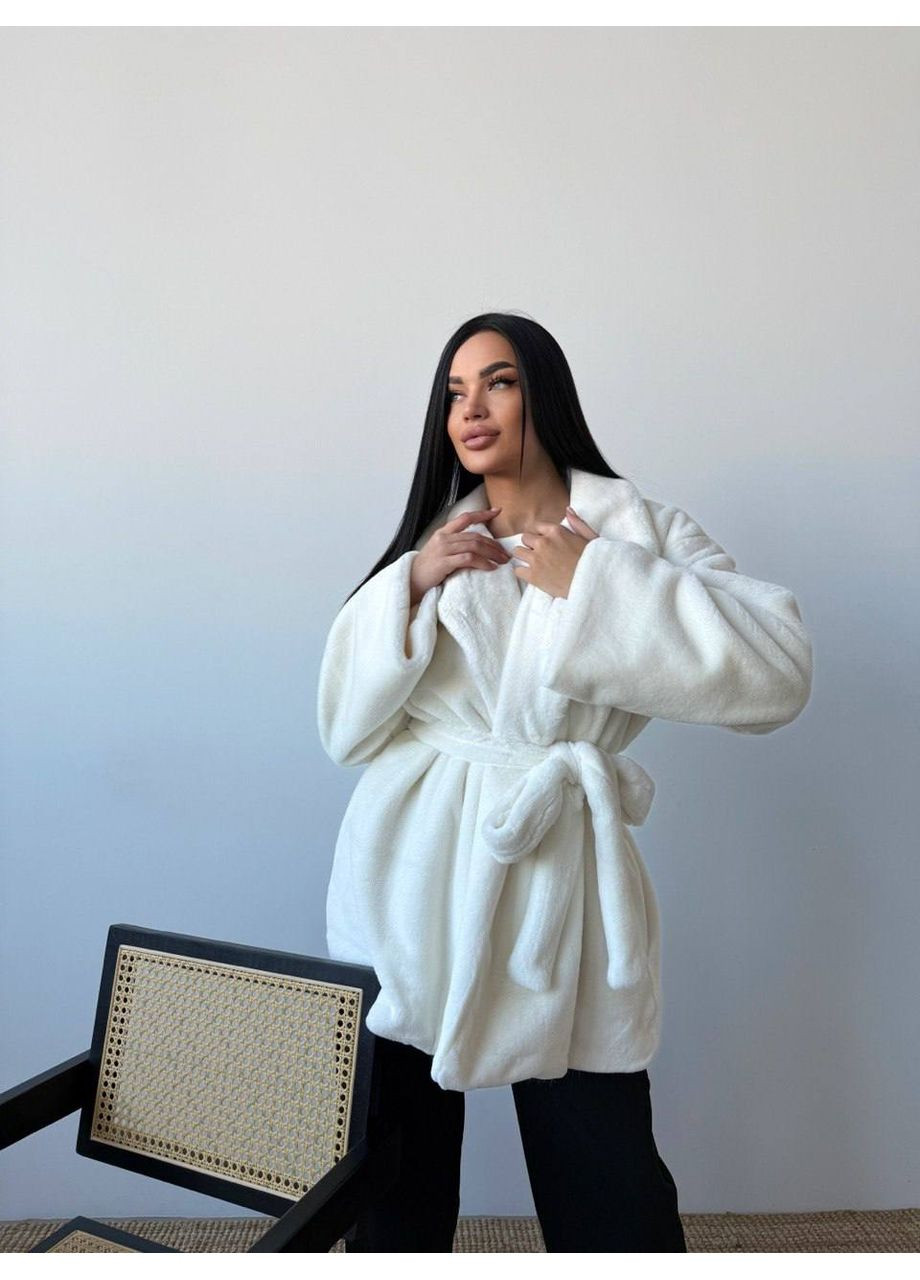 Женская шубка с поясом на подкладке Україна (360898674)