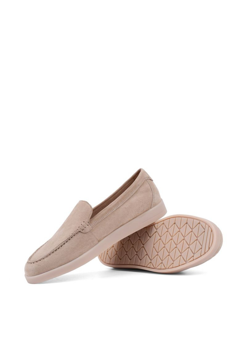 Бежевые женские слипперы 202-3104-1-3 бежевый велюр Attizzare