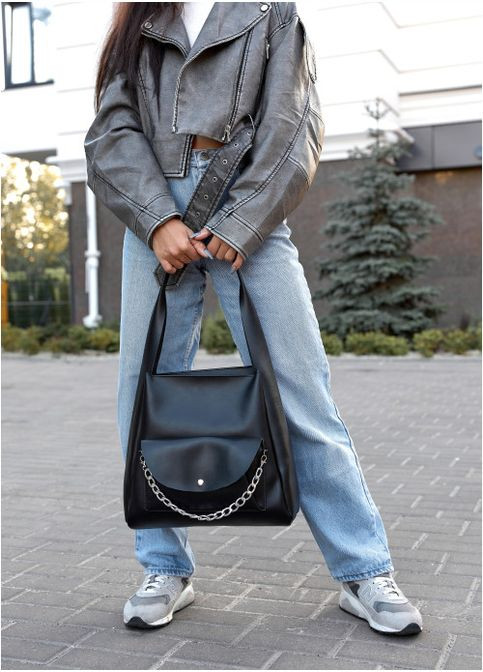 Женская сумка HOBO Bliss черная (R-53453001-VS) Sambag (302450062)