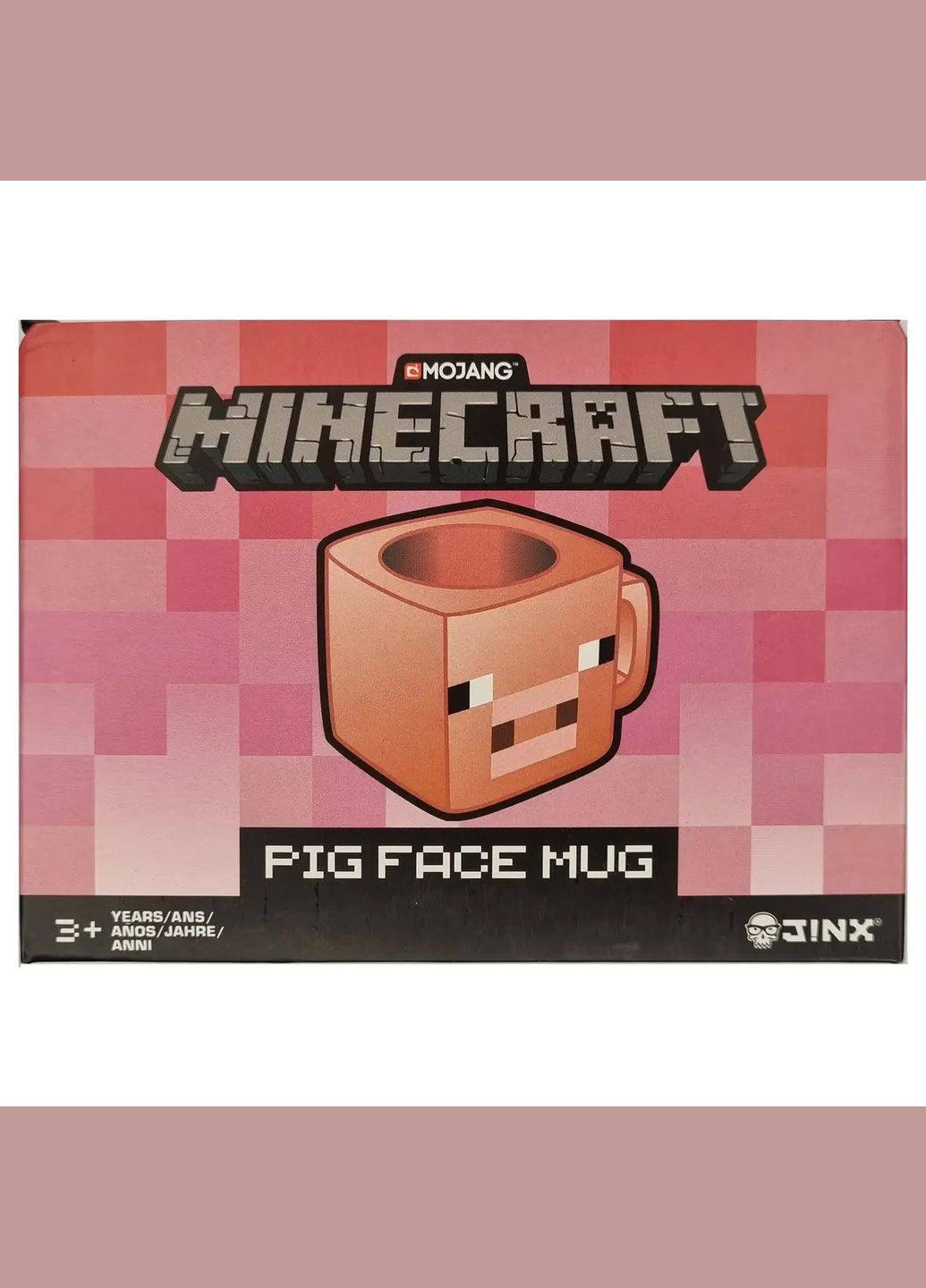 Кружка пластиковая Jinx Minecraft Pig 290мл розовая No Brand (282703985)