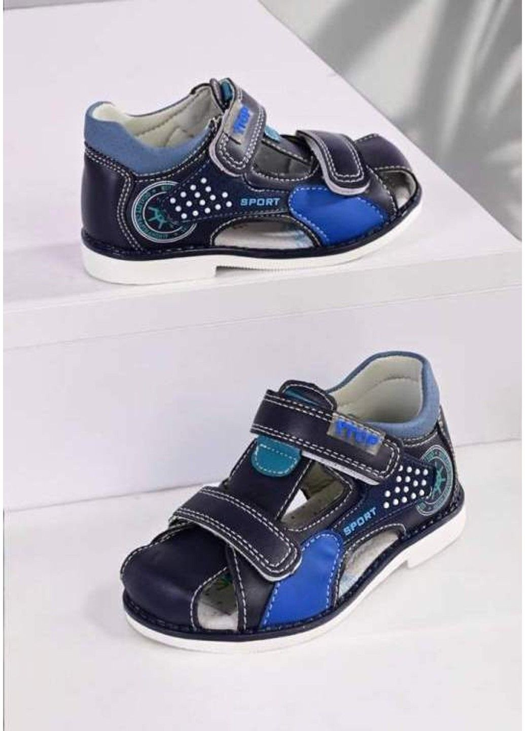 Босоніжки дитячі YTOP темно-сині (1966-7) Y Top (332211714)