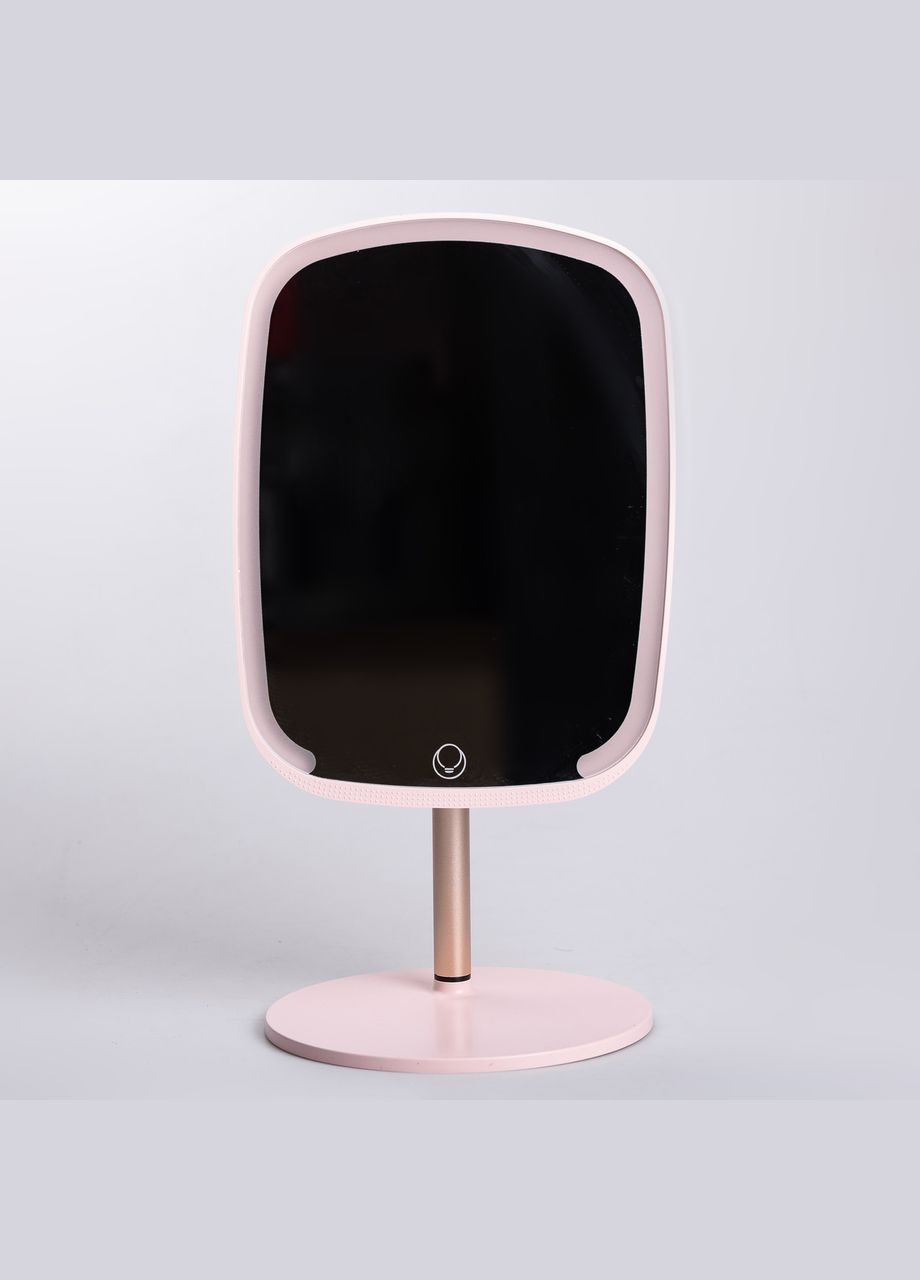 Настільне дзеркало з підсвічуванням 23х18 см для макіяжу на ніжці Рожеве HP-10-6AP Yiwu (325922760)