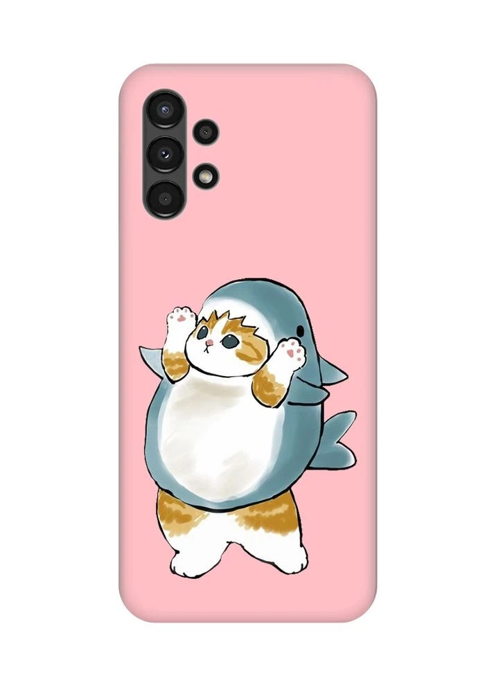 Матовый чехол на Samsung A13 4G:: Котенок акула (принт 379) Creative (355407357)