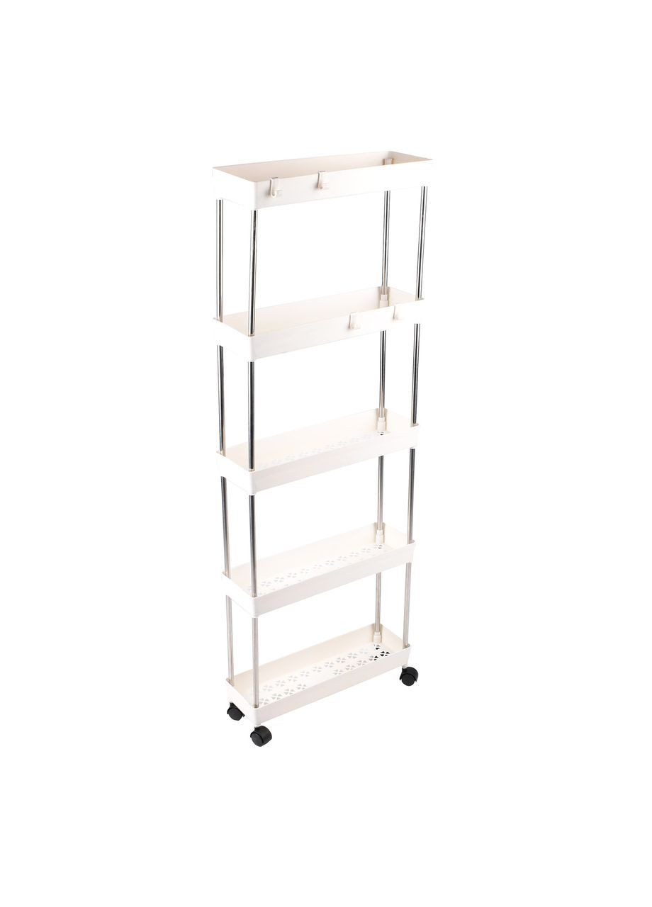 Етажерка стелаж на 5 полиць на колесах Supretto (373394546)