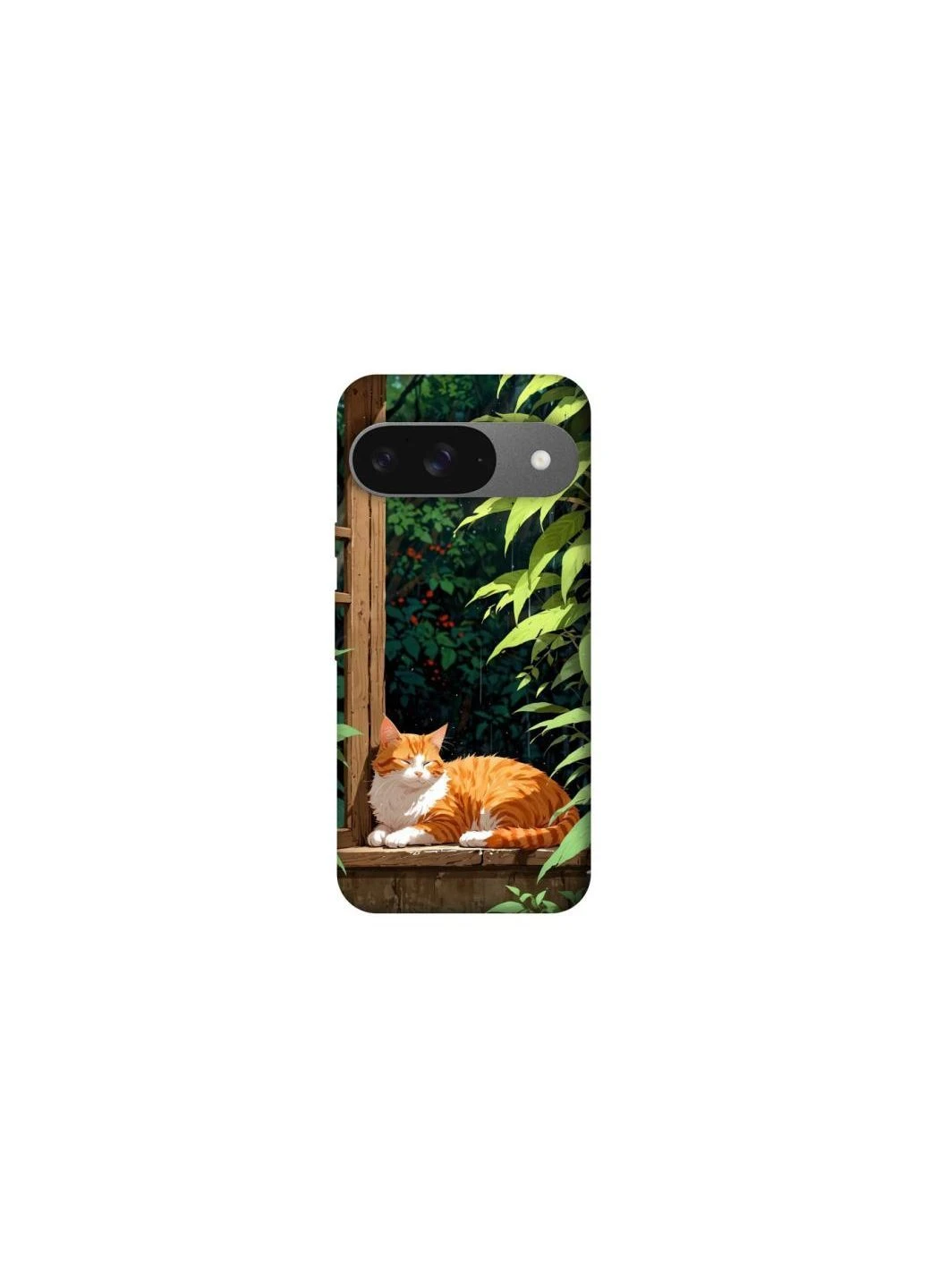 Чехол на Google Pixel 10 red cat Frontalka (384637588)