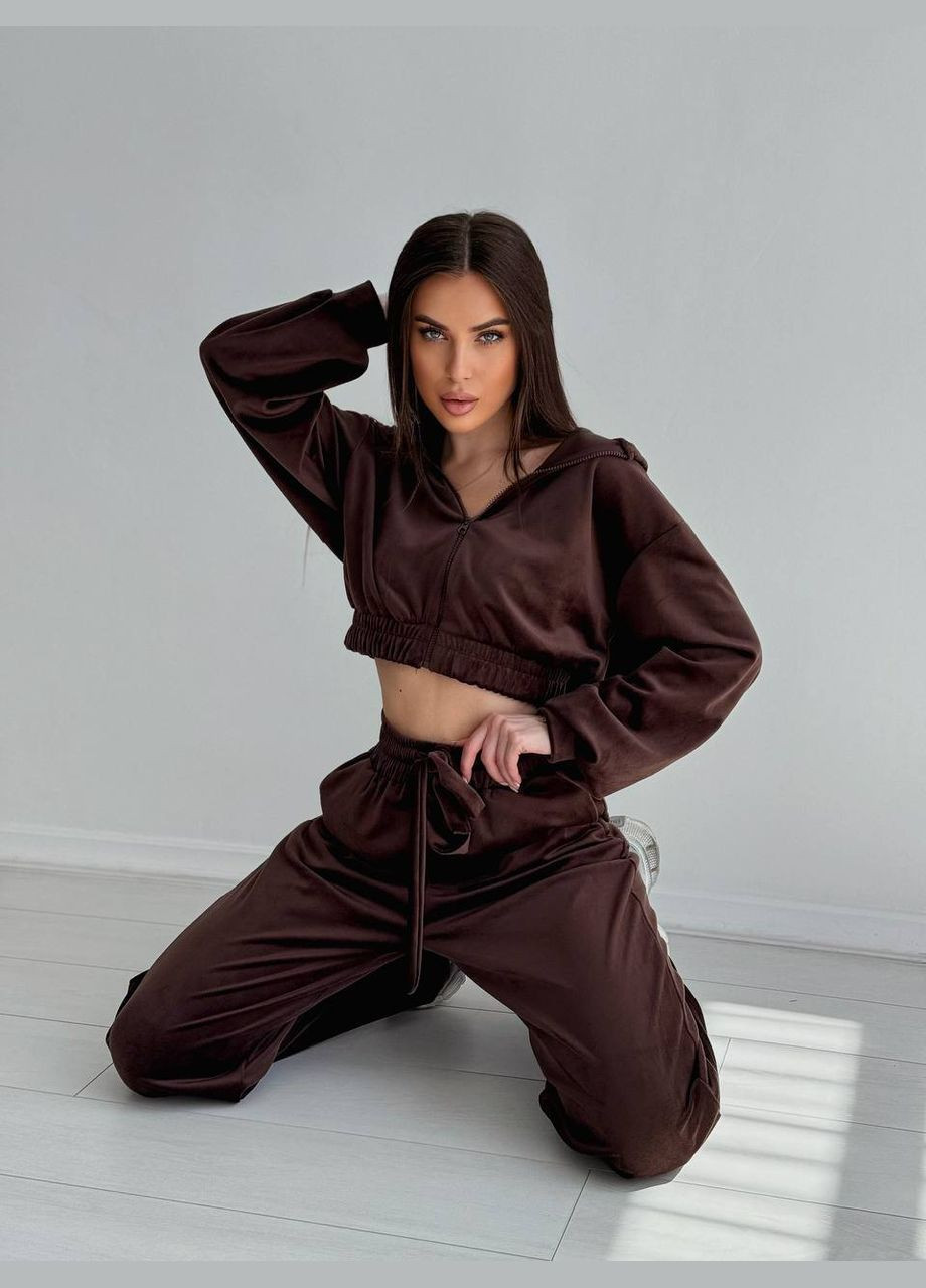 Велюровый костюм с капюшоном Luna (340108645)